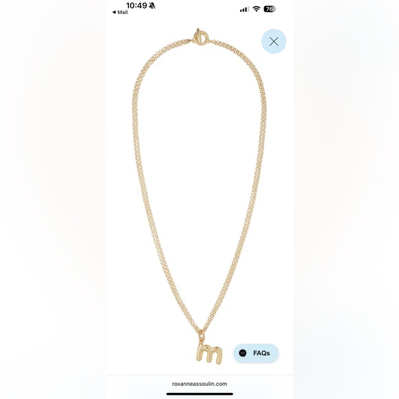 Roxanne Assoulin Puffy Heart Necklace